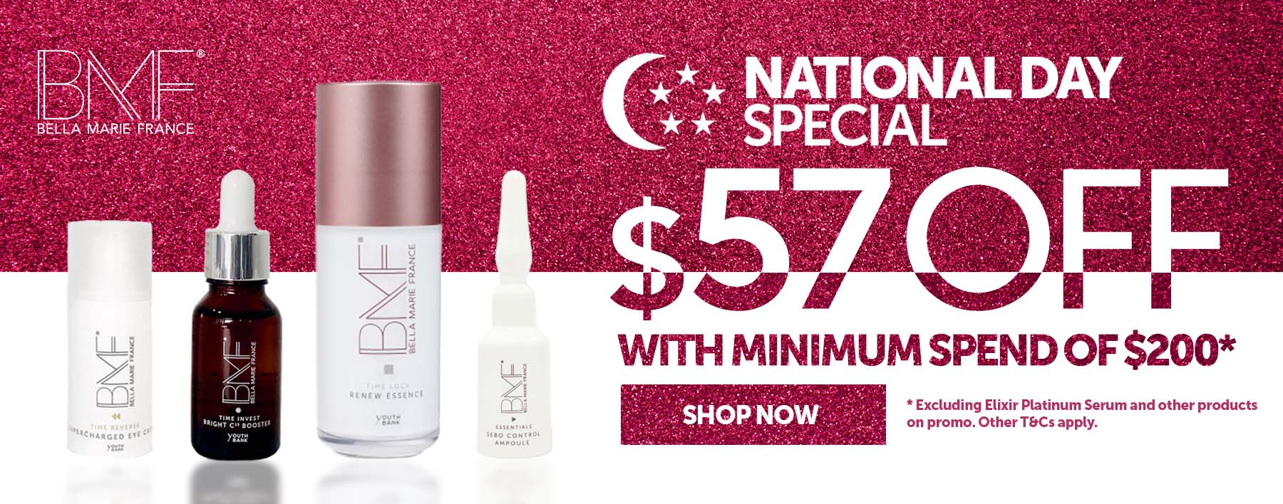 National Day Special - $57 off with min spend of $200